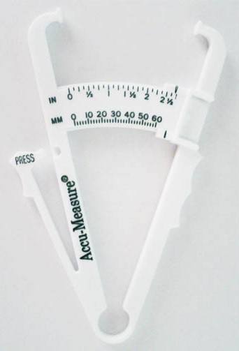 الطريقة الرابعة طريقة الفرجار لقياس الدهون