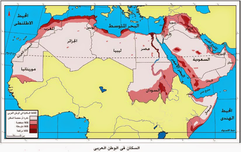 قائمة الدول العربية حسب عدد السكان 2017 مجلتك
