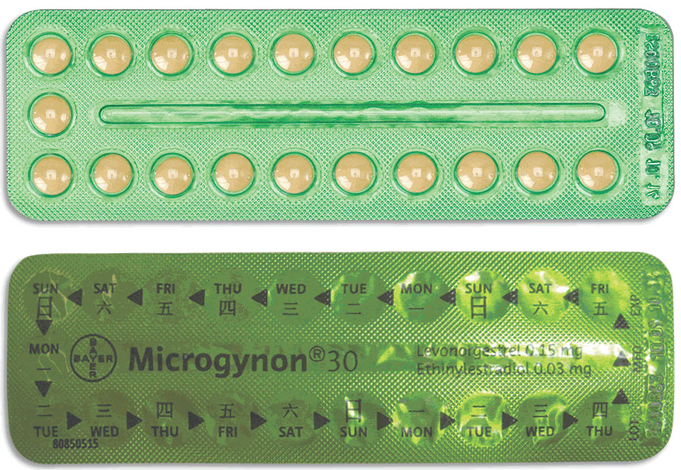 ميكروجينون 30 حبوب منع الحمل