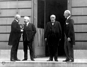 القادة الأربعة الكبار - معاهدة فرساي