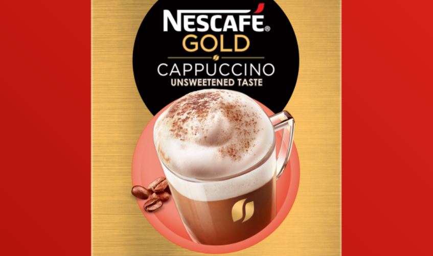 10 – نسكافيه جولد كابتشينو غير محلى NESCAFÉ Gold Cappuccino Unsweetened Taste أنواع نسكافيه جولد