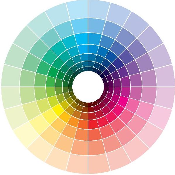 14 – ألوان أميرات دائرة الألوان للملابس ديزني