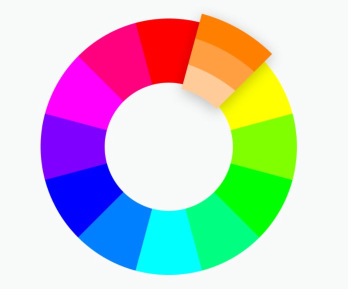 9 – الألوان الأحادية دائرة الألوان للملابس
