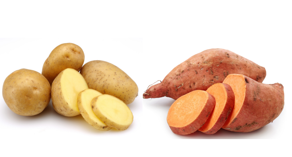 الفرق بين البطاطا الحلوة والعادية