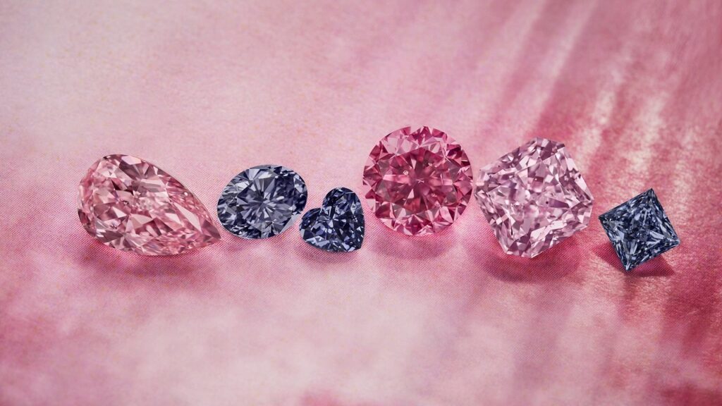 Luxurious colored diamond