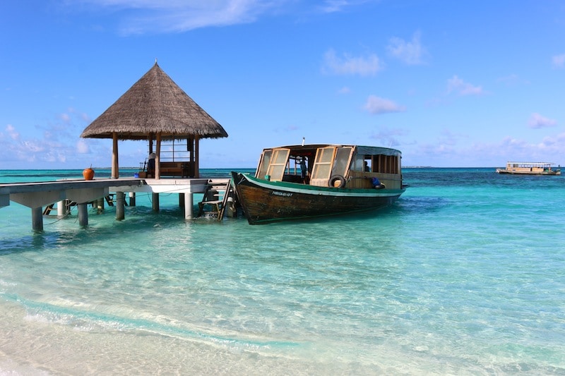 قوارب بجزر المالديف