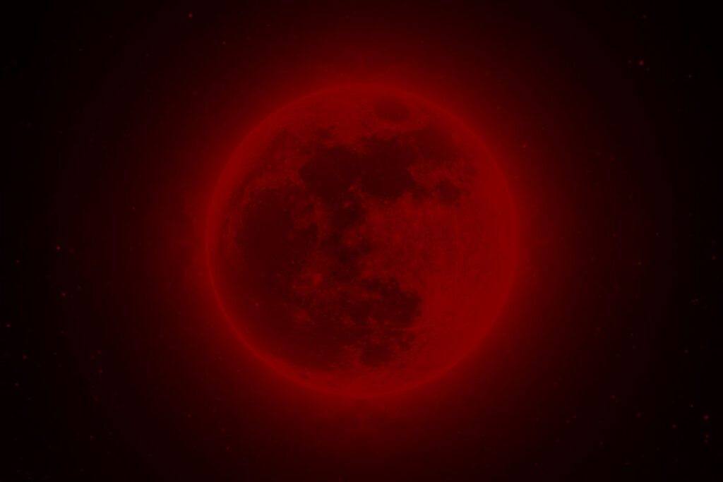 2 – القمر الأحمر – القمر الدموي
