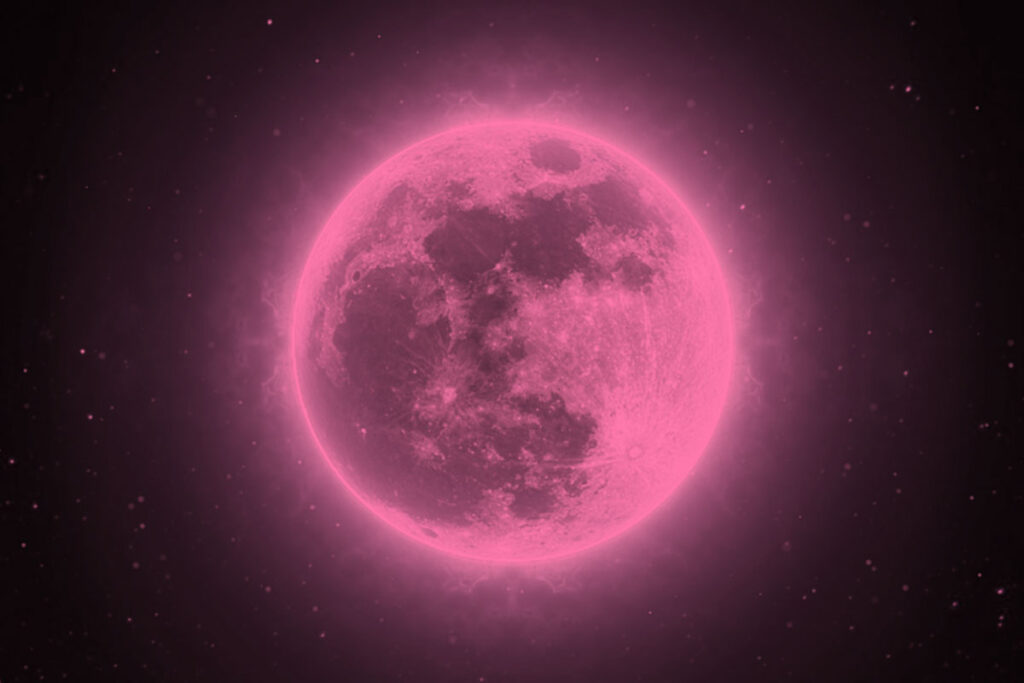 6 – القمر الوردي العملاق