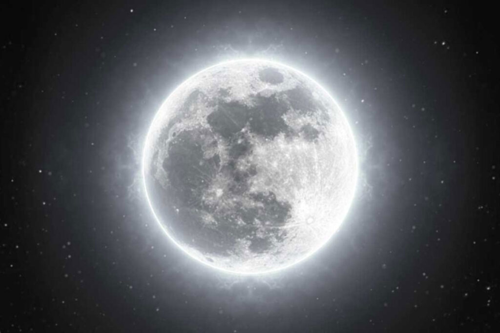 9 – القمر الرمادي – اللون الحقيقي للقمر