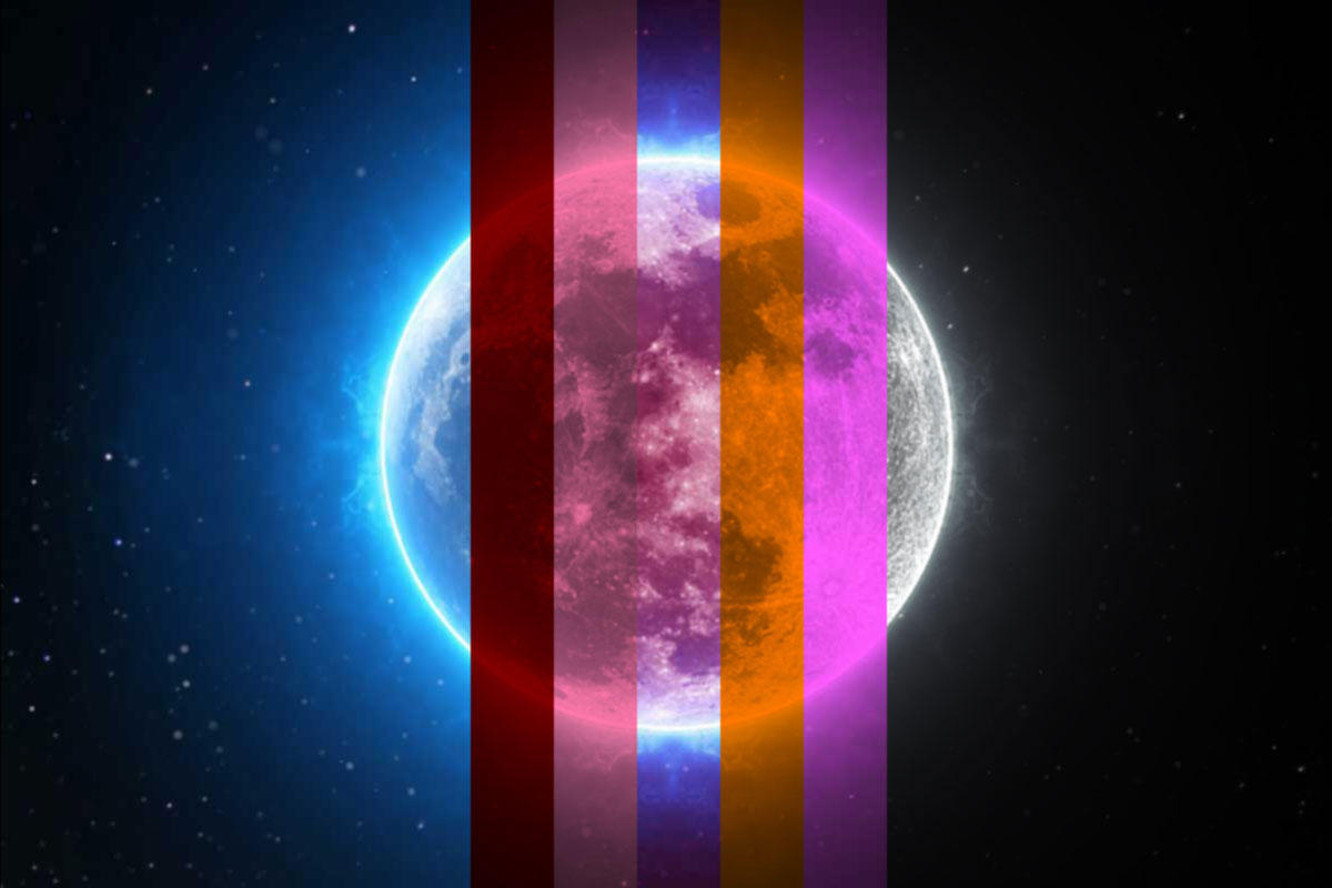 ألوان القمر الـ 9 … القمر يقدم عرض مختلف في كل مرة
