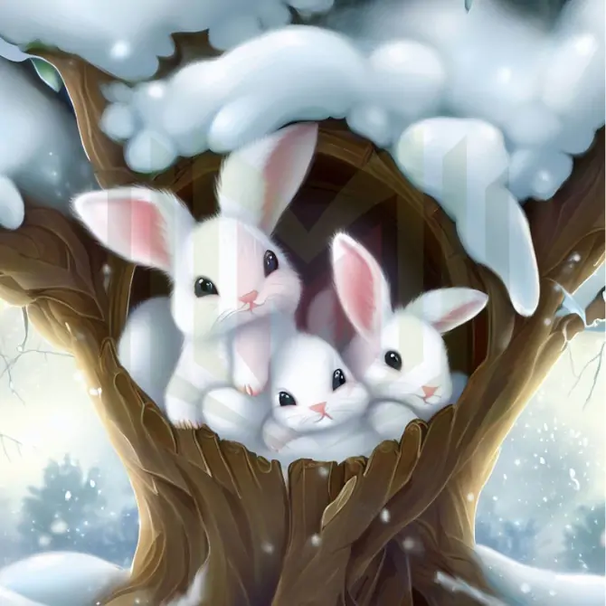 عائلة الأرنب التي تشعر بالبرد - قصة الأرنب الكريم والشجرة العجيبة
