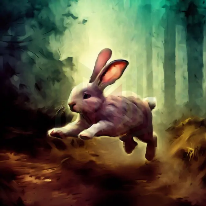 الأرنب -  قصة الأرنب والمزارع الكسول